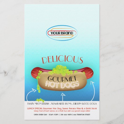 グルメホットドッグ チラシ (正面)