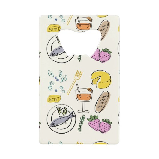 グルメミニマル クレジットカード栓抜き (正面)