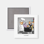 グルメユーモア冷凍機コーヒーマグネット マグネット (正面/裏面)