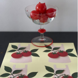 グルメラッピング紙 – エプロン&トマト( ラッピングペーパーシート