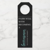 グルメンズアナウンスメントワインボトルハンガーラベル ボトルネックタグ (正面)