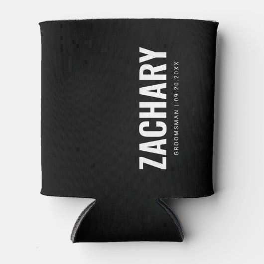 グルメンズギフト男らしウェディングパーティー花婿介添人 缶クーラー (正面)