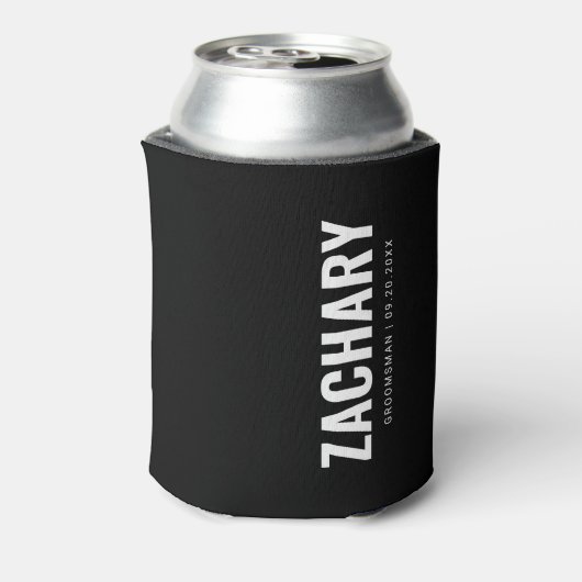 グルメンズギフト男らしウェディングパーティー花婿介添人 缶クーラー (缶裏面)