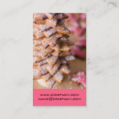 グルメ向きのクッキーの名刺 名刺 (裏面)