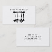 グルメ向きのシェフ 名刺 (正面/裏面)