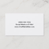 グルメ向きのシェフ 名刺 (裏面)