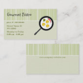 グルメ向きのビストロの名刺 名刺 (正面/裏面)