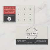 グルメ向きのホットドッグのロイヤリティの名刺のスタンプカード ロイヤリティカード (正面/裏面)