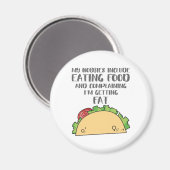 グルメ好きの食べ物に食べの食べ物 マグネット (正面/裏面)