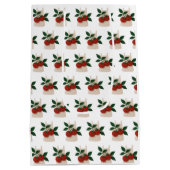 グルメ愛好家 – エプロン&トマト ミディアムペーパーバッグ (裏面)