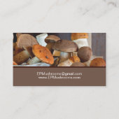グルメ料理キノコ 名刺 (裏面)