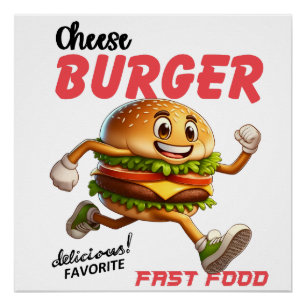 グルメ贈与  バーガーおもしろいシャツ  ハンバーガーシャツ ポスター