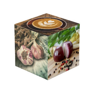 グルメ（またはYOUR photos）カスタムフォトキューブ フォトキューブ