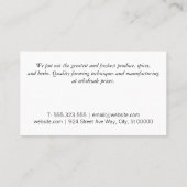 グルメ | サラダ | シェフ 名刺 (裏面)