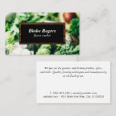 グルメ | サラダ | シェフ 名刺 (正面/裏面)