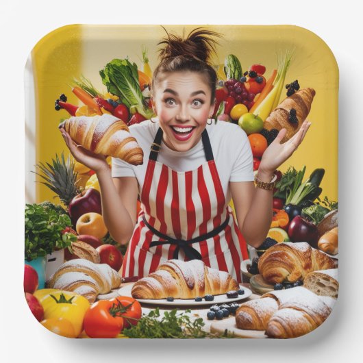 グルメ ペーパープレート (正面)