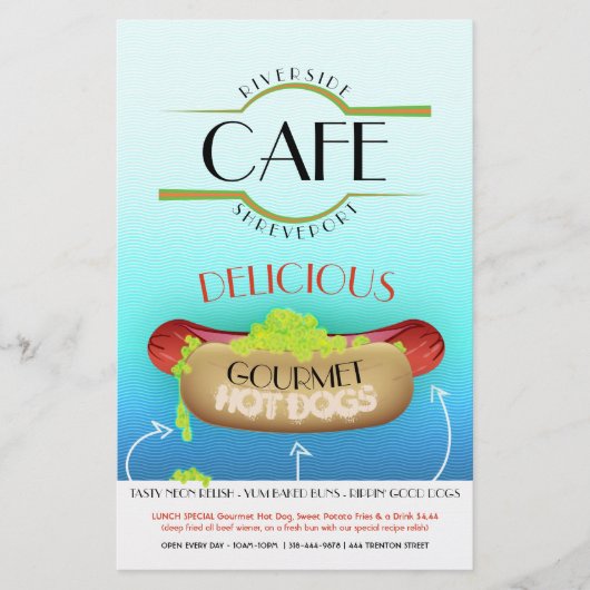 グルメ ホットドッグ チラシ (正面)