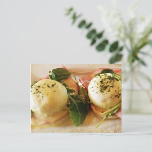 グルメ- Eggs benedict ポストカード (スタンド正面)