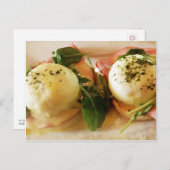 グルメ- Eggs benedict ポストカード (正面/裏面)