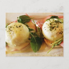 グルメ- Eggs benedict ポストカード