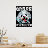 グルルインテンシファイズおもしろい犬ミーム ポスター (キッチン)