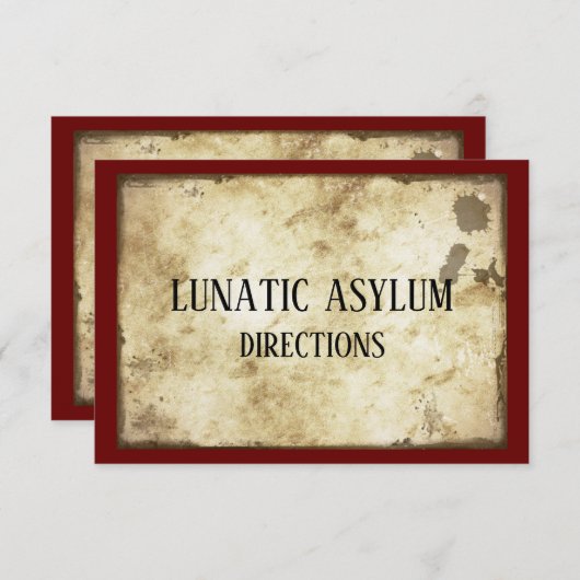 グルンギー狂の精神病院の誕生日パーティー エンクロージャーカード (正面/裏面)