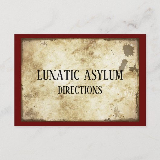 グルンギー狂の精神病院の誕生日パーティー エンクロージャーカード (正面)