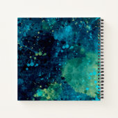 グルンジーターコイズと黄 ノートブック (裏面)
