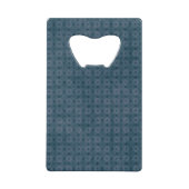 グルンジーブルーダイヤモンドパターン クレジットカード栓抜き (裏面)