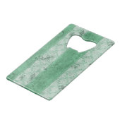 グルンジー・ファット・グリーン・ストライプ クレジットカード栓抜き (正面アングル)