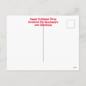 グルンティルダポストカードホリディポストカード シーズンポストカード (裏面)