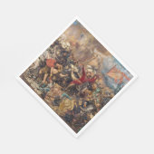 グルンワルドの戦い(中世軍隊場)(戦争) スタンダードランチョンナプキン (角)