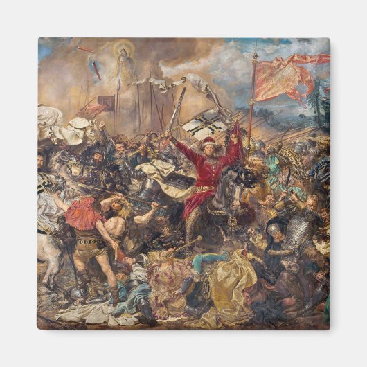 グルンワルドの戦い(中世軍隊場)（戦争） マグネット (正面)