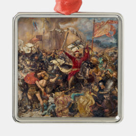 グルンワルドの戦い(中世軍隊場)（戦争） メタルオーナメント