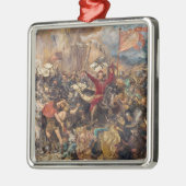 グルンワルドの戦い(中世軍隊場)（戦争） メタルオーナメント (左)