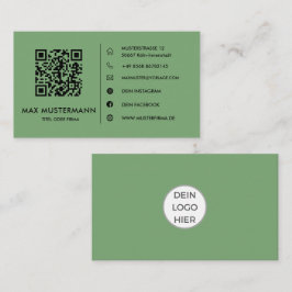 グルンQRコードヴィステンカルテセルブストゲスタルテン 名刺