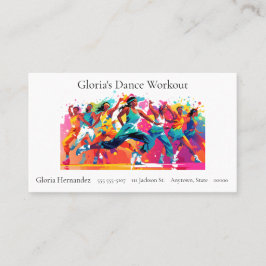 グルーカラフルプエクササイズクラス 名刺