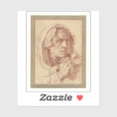 グルーズ – 老婦人の頭の勉強 シール (シート)