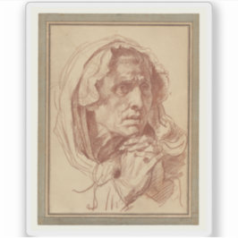 グルーズ – 老婦人の頭の勉強 シール