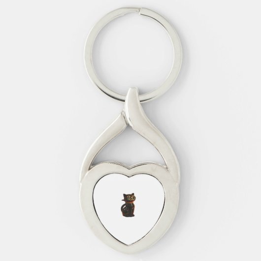 グルーゼルキャットハロウィーンギフトクラシックTシャツ キーホルダー (正面)