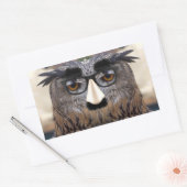 グルーチョマルクスイーグルフクロウ 長方形シール (封筒)