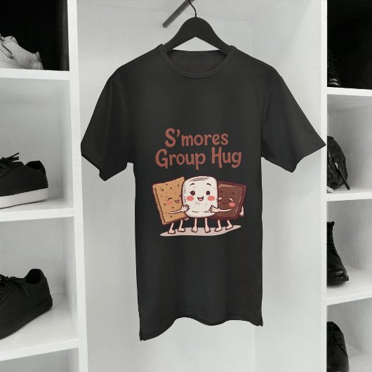 グルーハグ 面白いスモアーズ マシュマロ キャンプ Tシャツ