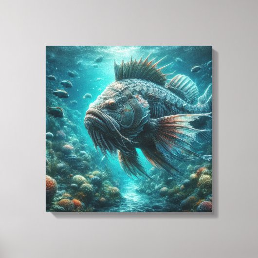 グルーパー キャンバスプリント (正面)