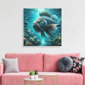 グルーパー キャンバスプリント (インサイチュ (リビング))