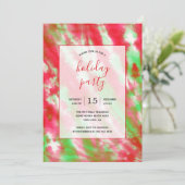 グルービウォーター絞り染めおもしろいヒッパイホリデーパーティー 招待状 (スタンド正面)