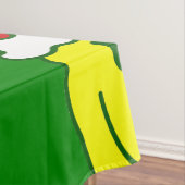 グルービクリスマスハッピーサンタ顔 テーブルクロス (インサイチュ)