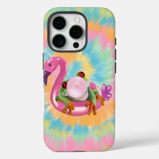 グルービバブルガム吹ズツリーカエル絞り染め Case-Mate iPhoneケース (裏面)