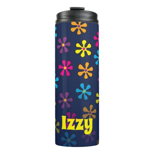 グルービヒッパイフラワー名前をカスタムする タンブラー (正面)