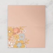 グルービフラワーレトロビュッフェフードラベル プレイスカード (外部開封)