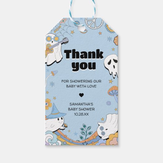 グルービリトルブハロウィーンメッセージカード ギフトタグ (正面)